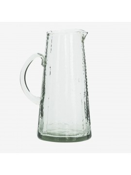 Carafe en verre recyclé motif pointillé – Madam Stoltz – 16 x 25 cm