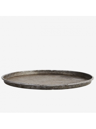 Plateau bistrot en fer recyclé – Ø 54 cm – Madam Stoltz