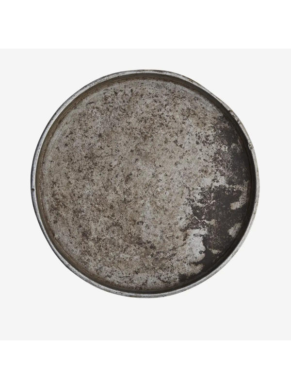Plateau bistrot en fer recyclé – Ø 54 cm – Madam Stoltz