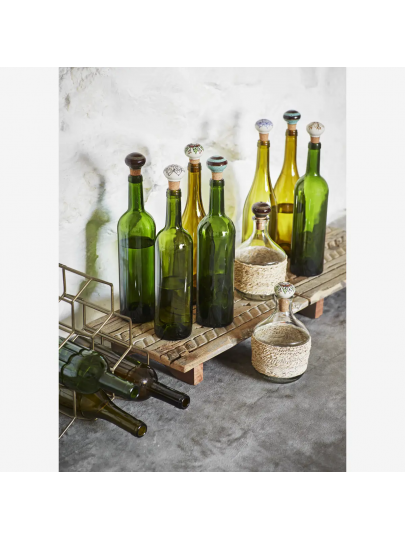 Bouchon de bouteille en liège et grès peint à la main – Madam Stoltz