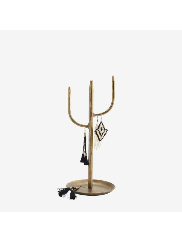 Présentoir à bijoux en laiton forgé main – H 24 cm – Madam Stoltz