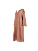 Tunique Mykonos Haomy – Double gaze de coton mocaccino S/M ou L/XL