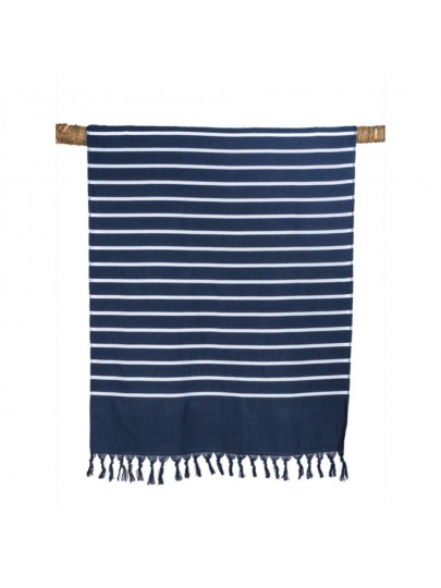 Serviette de plage Pestamal Haomy – 100% coton marine