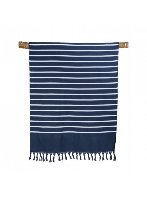 Serviette de plage Pestamal Haomy – 100% coton marine
