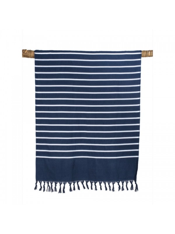 Serviette de plage Pestamal Haomy – 100% coton marine