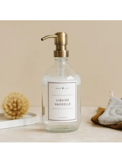 Flacon liquide vaisselle Les Flacons de l’Apothicaire transparent 250ml