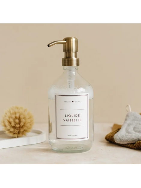 Flacon liquide vaisselle Les Flacons de l’Apothicaire transparent 250ml