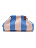 Pochette Emma 83 bleu et rose pâle Lot83