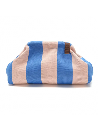 Pochette Emma 83 bleu et rose pâle Lot83