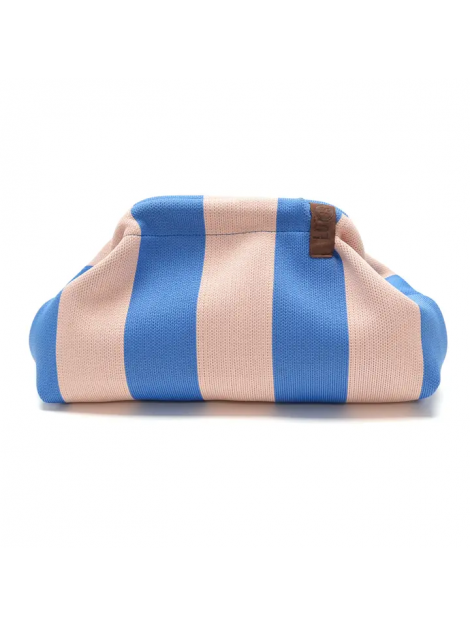 Pochette Emma 83 bleu et rose pâle Lot83