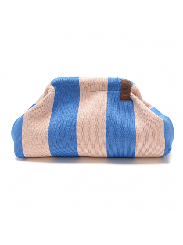 Pochette Emma 83 bleu et rose pâle Lot83