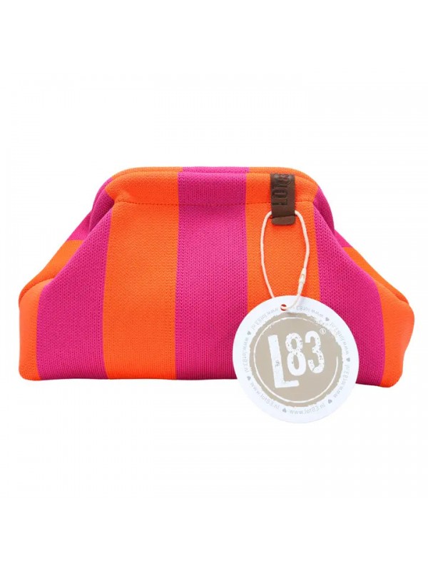 Pochette Emma 03 orange et rose fluo Lot 83