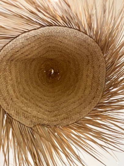 Suspension franges feuille de palmier 70 cm