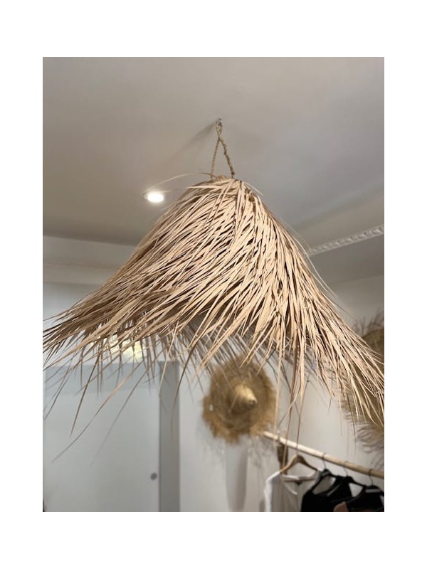 suspension franges feuille de palmier 70 cm