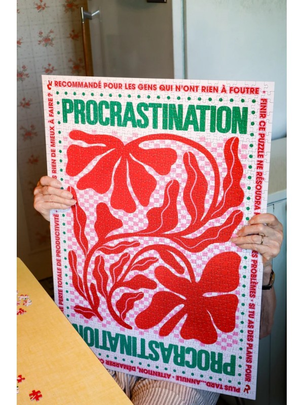 Puzzle 1000 "Procrastination" - Piece and Love