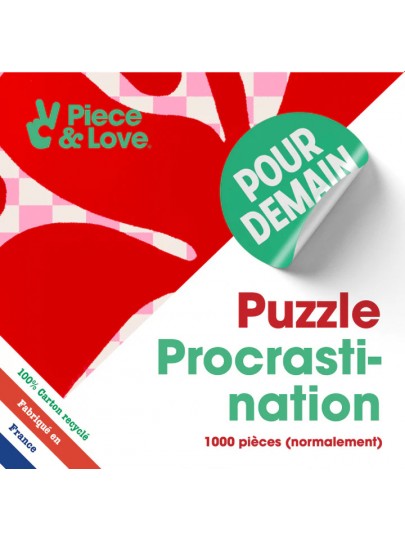 Puzzle 1000 "Procrastination" - Piece and Love