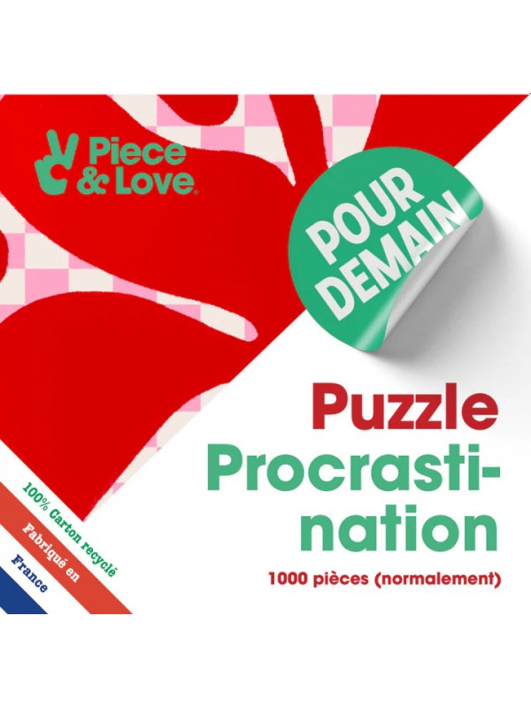 Puzzle 1000 "Procrastination" - Piece and Love
