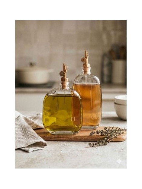 Bouteille d’huile Organic Les Flacons de l’Apothicaire transparente