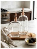 Bouteille d’huile Organic Les Flacons de l’Apothicaire transparente