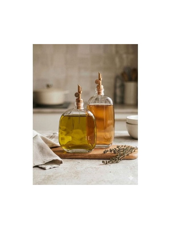 Bouteille de vinaigre Organic Les Flacons de l’Apothicaire transparente