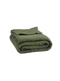 Plaid Tivoli 100% coton 130x200 - Haomy kaki