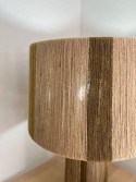 Lampe à poser Ito tissé en corde à rayure beige et vert Athezza